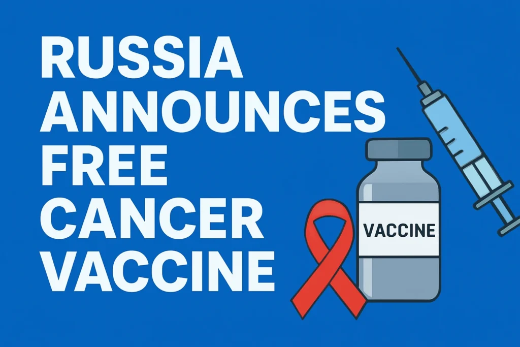 Russia Announces Free Cancer Vaccine