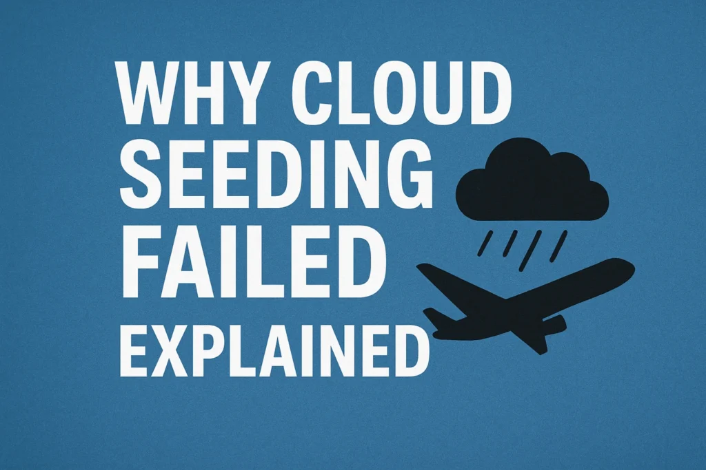 Why Cloud Seeding Failed
