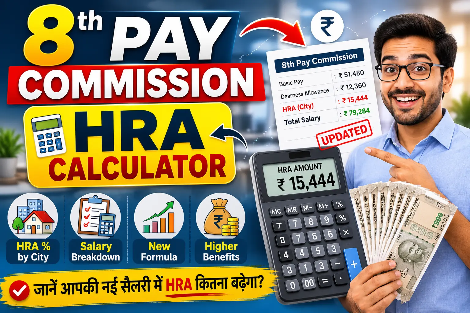 8th Pay Commission HRA Calculator